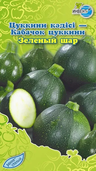 Кабачок цуккини Зеленый Шар, ИНВЕНТ+: фото