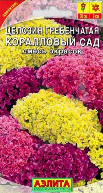 Семена целозия гребенчатая Коралловый сад, смесь, Аэлита: фото