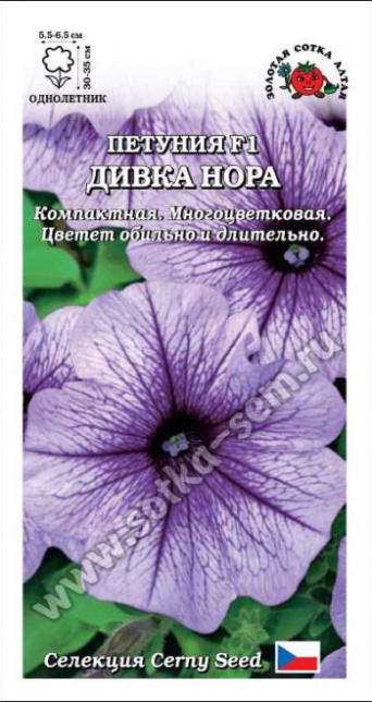 Семена петуния Дивка Нора F1, Золотая сотка: фото