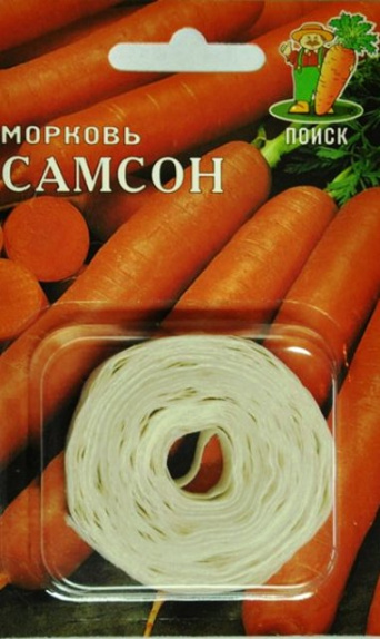 Семена морковь на ленте Самсон 8 м, Поиск: фото