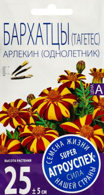 Семена бархатцы Арлекин, Агроуспех: фото