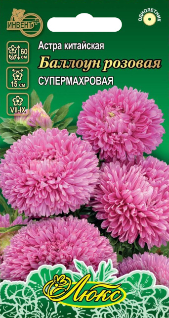 Астра Баллоун розовая (серия ЛЮКС) ИНВЕНТ+: фото