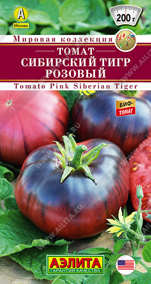 Семена томат Сибирский тигр, Аэлита: фото