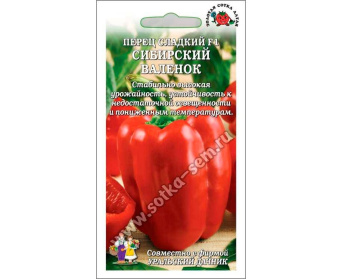 Семена перец сладкий F1 Сибирский валенок, Золотая сотка: фото