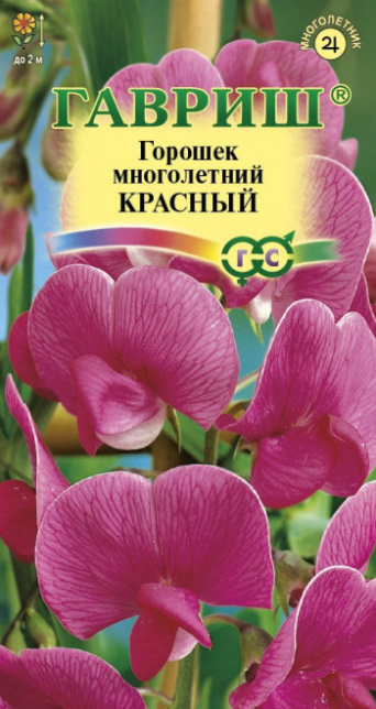 Семена Чина посевная декоративная (горошек) красный, Гавриш: фото