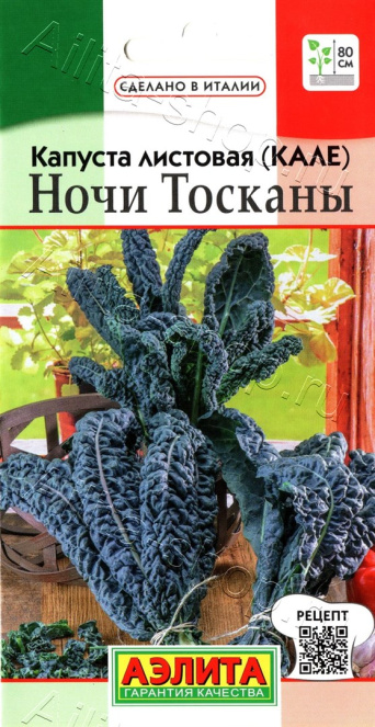 Семена капуста листовая (кале) Ночи Тосканы, Аэлита: фото