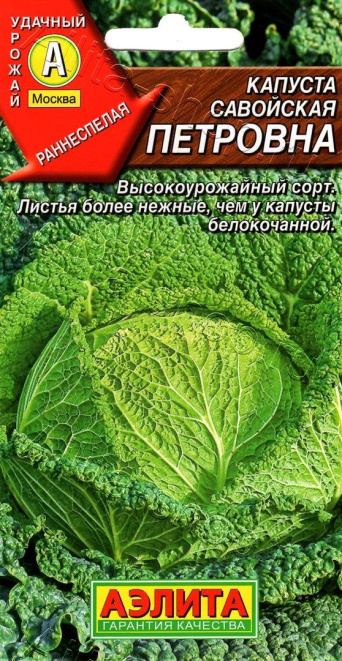 Семена капуста савойская Петровна, Аэлита: фото