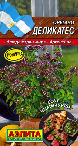 Семена орегано Деликатес, Аэлита: фото