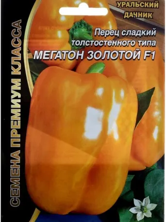 Семена перец сладкий Мегатон золотой F1, Уральский дачник: фото
